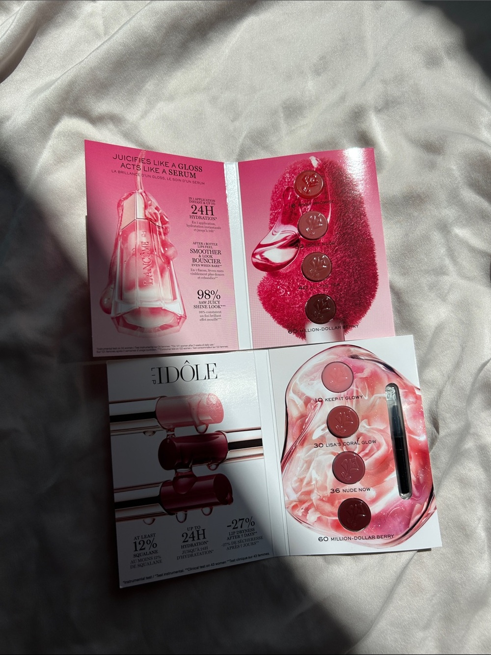 Lancome Idole lip samplers